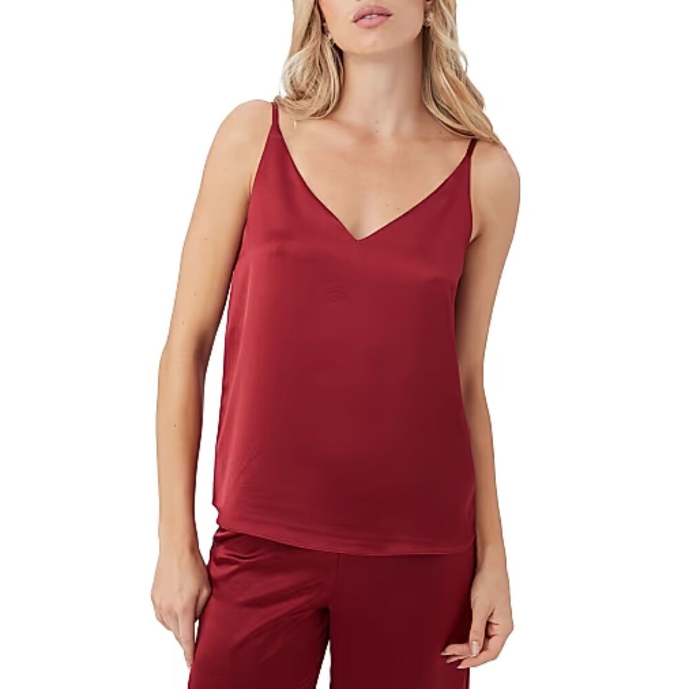 Trina Turk Sella 2 Satin Tank Top | Size S